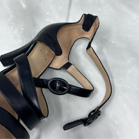 Naturalizer Dessie Black Strappy Pump High Heel 8 - Picture 8 of 13